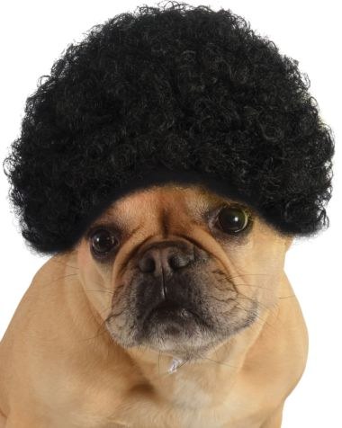 Black Afro Pet Wig S/M