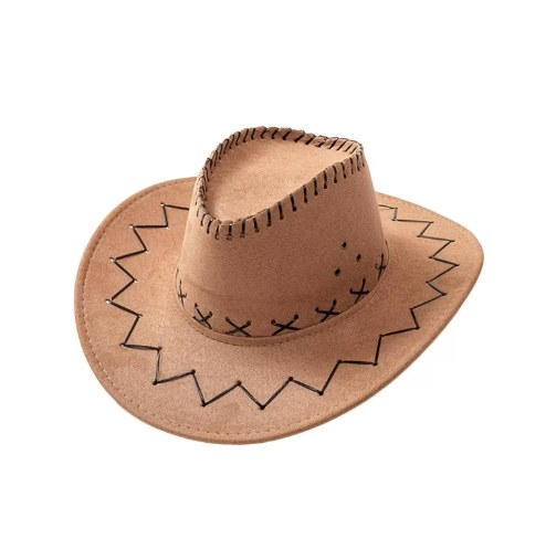 Hat Suede Cowboy Brown