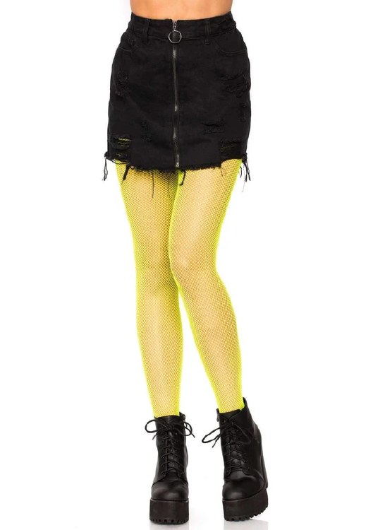 Fishnet Tight Neon Yellow