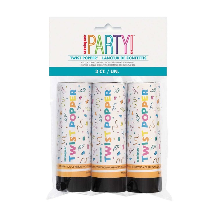 Twist Poppers 4" 3 ct