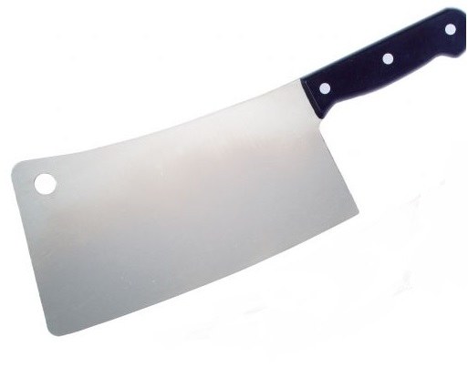 Knife Cleaver 15" Shiny