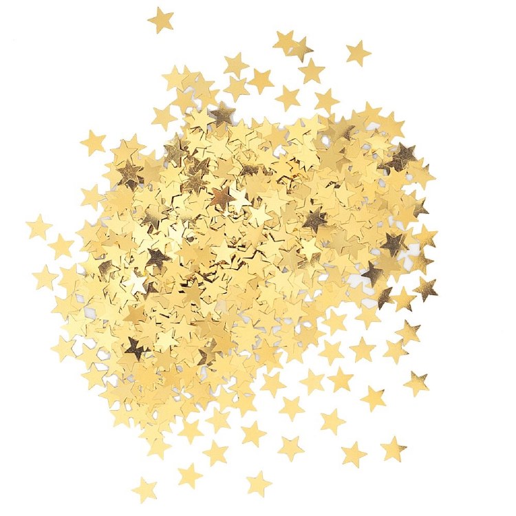 Confetti Stars Gold .5oz