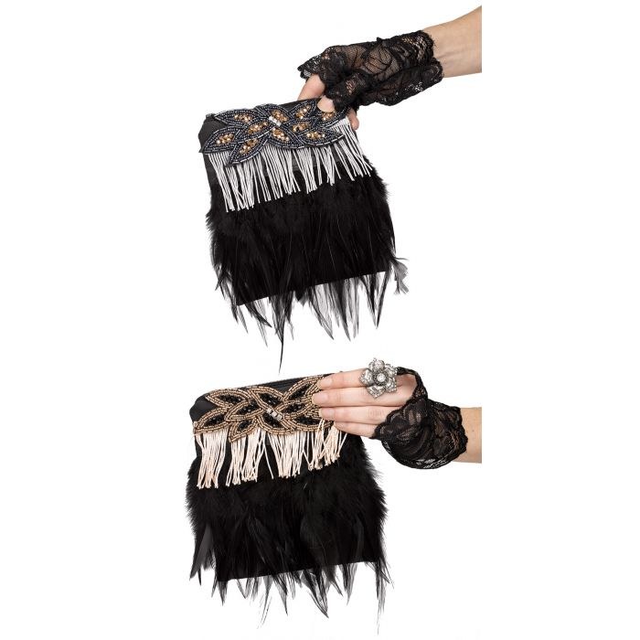 Fringe Feather Handbag