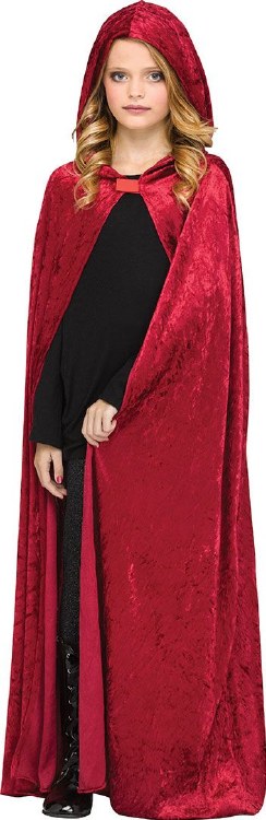 Cape Child Velvet Red
