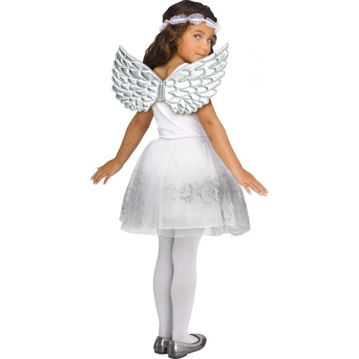 Metallic Child Wings Silver