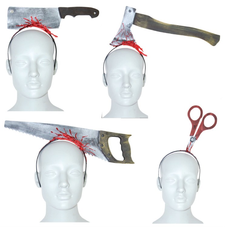Assorted headbands weapon-in-head