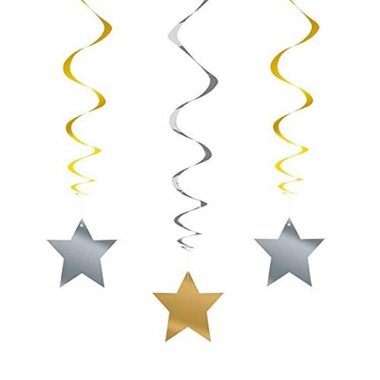 Stars Met Hanging Decor 3ct