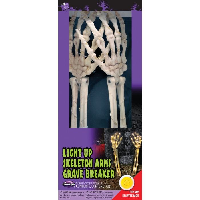 Skeleton Hands Lite Up Stake