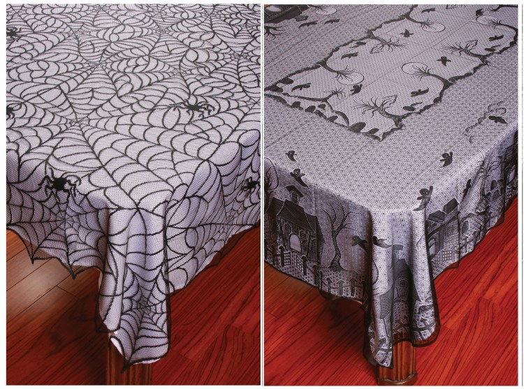 Halloween Lace Tablecloth Asst