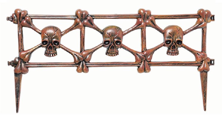 Fence Skull Rust 3pk