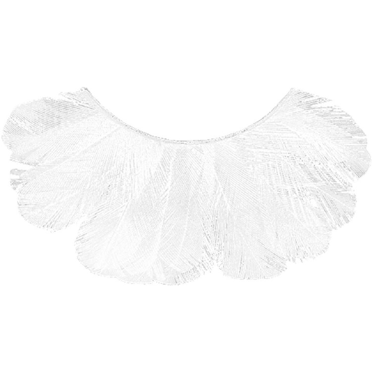 Kryolan Eyelashes Peacock Feather White