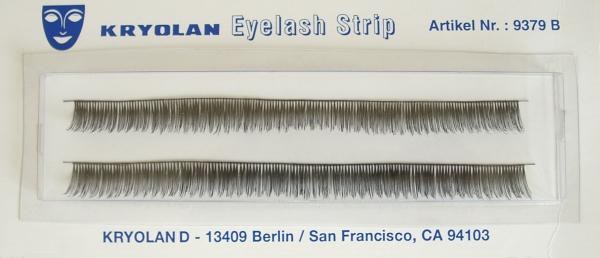 Kryolan Eyelash Strips 6in Black
