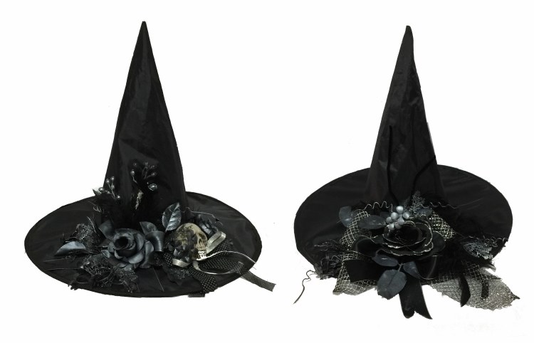Hat Witch Black/Decorated