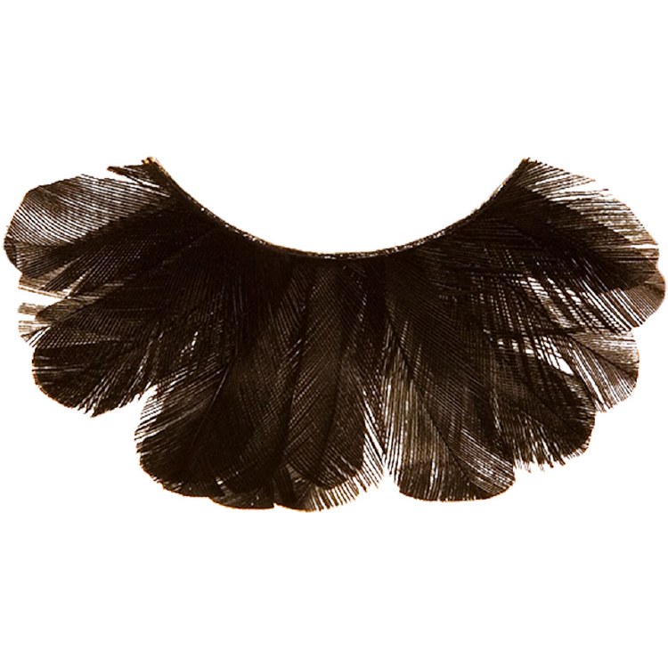 Kryolan Eyelashes Peacock Feather Black