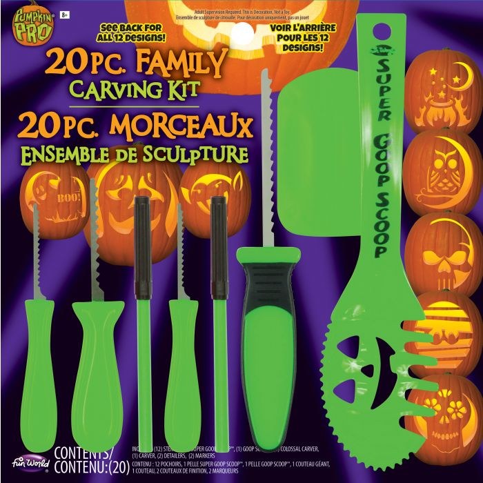 Pumpkion Carving Family Kit 20pc