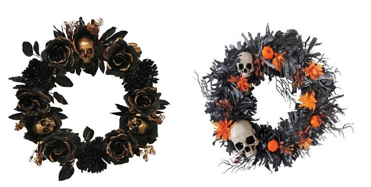 17.5in Skull Wreath