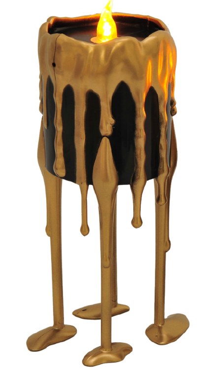 Candle Dripping Float Gold Lg