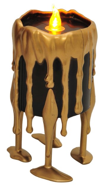 Candle Dripping Float Gold Sm