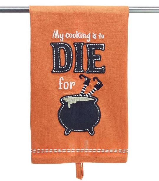 Halloween Tea Towel To Die For