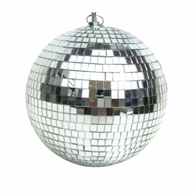 Mirror Ball 8" Silver