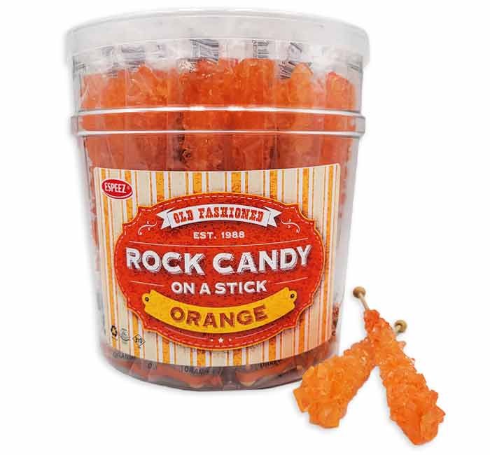 Rock Candy Sticks Orange