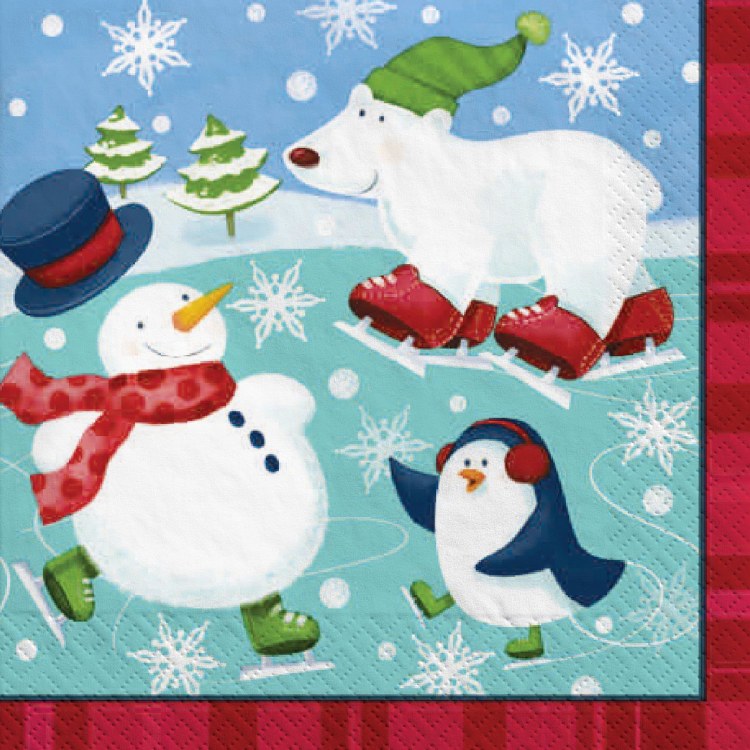 Holiday Fun Bev Napkin 16ct