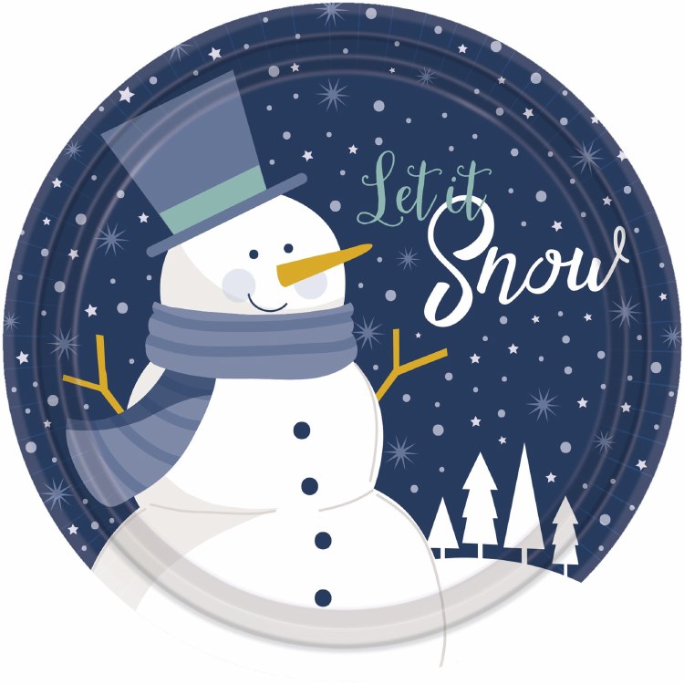Snowy Night 7in Plt 8ct