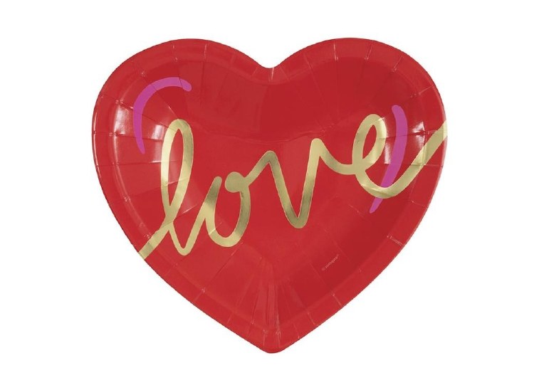 Heart Shaped Plates 8ct