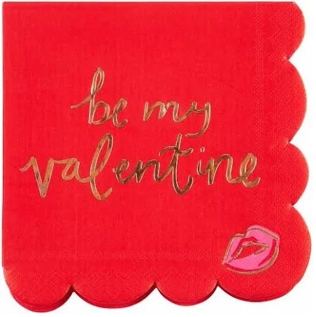 Valentine Scalloped Lun Napkin
