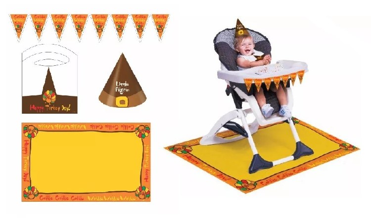 Turkey Time High Chair Decorating Kit