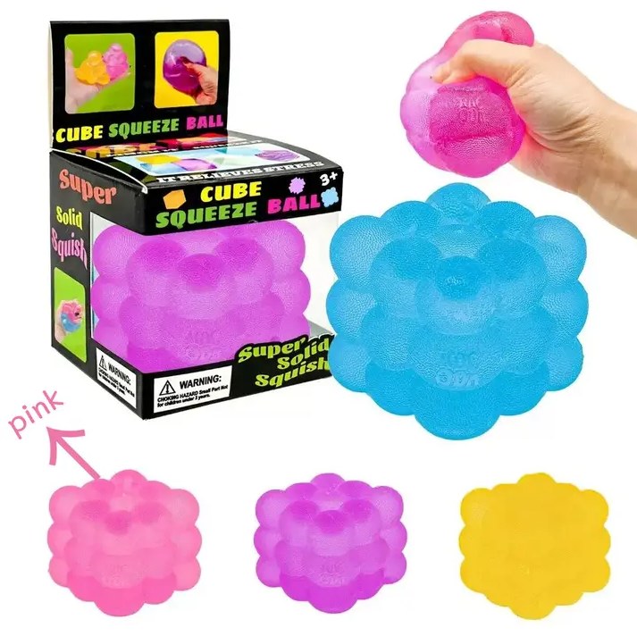 Nice Cube Squeeze Toy Pink