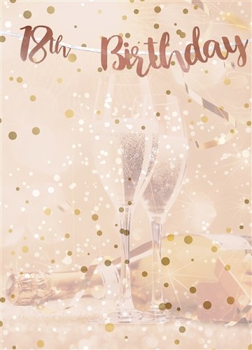 Banner 18th Birthday Rose Gold