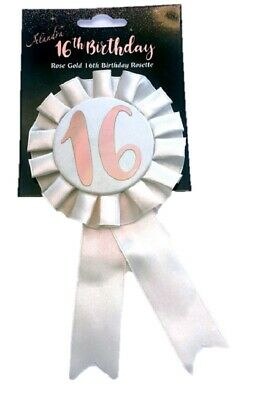 Rose Gold 16th Birthday Badge
