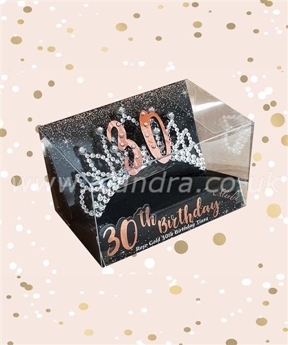 Tiara 30 Rose Gold Rhinestoned