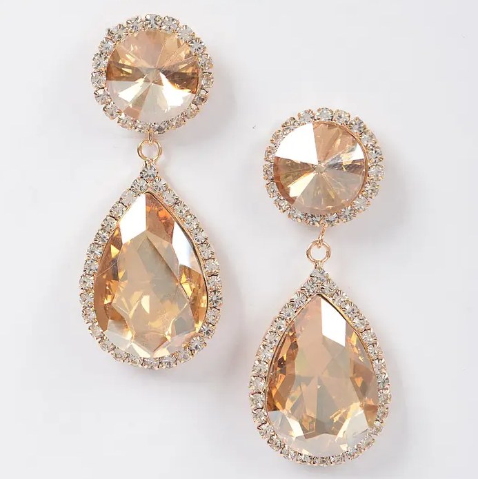 Rhinestone Dangle Earrings