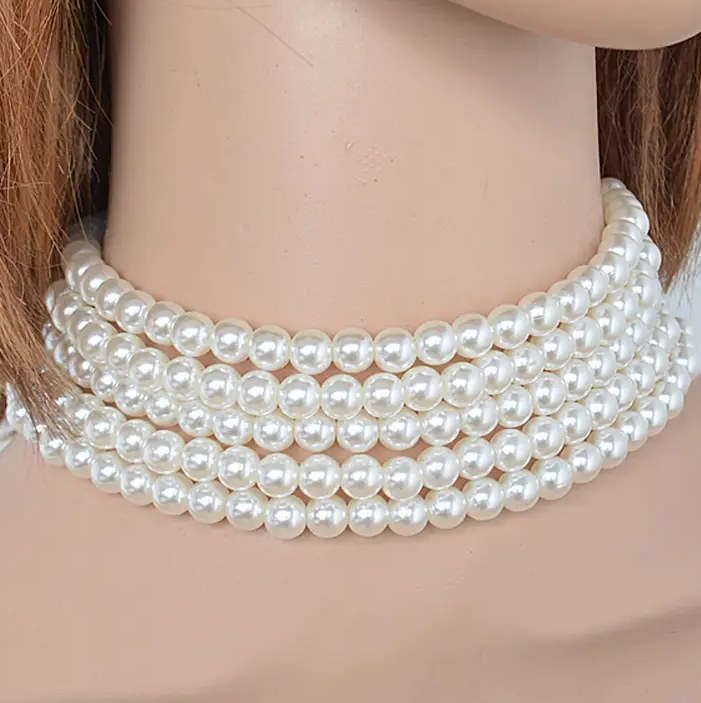 Pearl Choker Imitation
