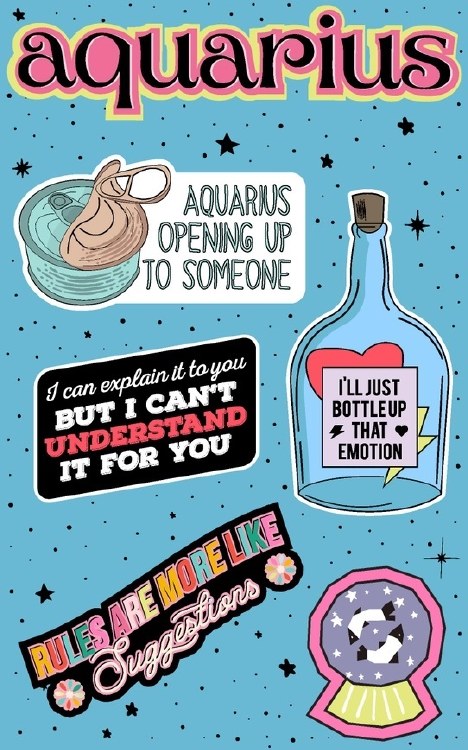 Stickers Astrology Aquarius