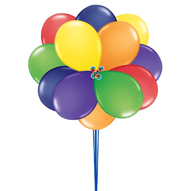 1 DOZEN PRIDE RAINBOW 11" LATEX BUNDLE