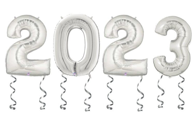 2023 Jumbo Helium Numbers ~ SILVER