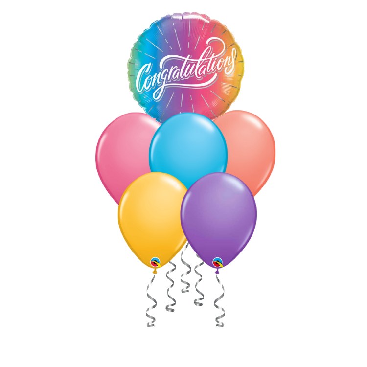 Congratulations • Colorful Balloon Bouquet