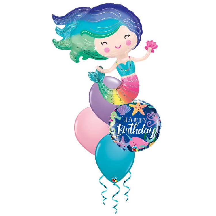 Birthday • Mermaid Colorful Balloon Bouquet