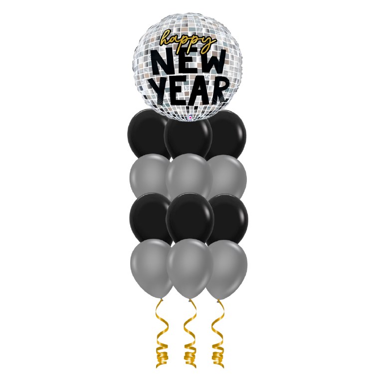 Balloon Bouquet, Floating Column w/ Disco Topper