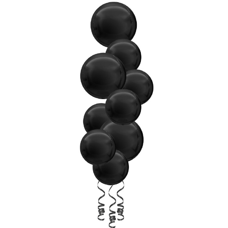 Balloon Bouquet, Spheroid Tower • Black