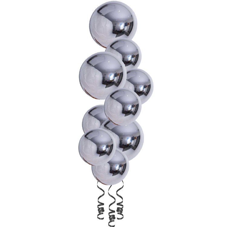 Balloon Bouquet, Spheroid Tower • Silver