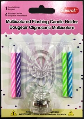 Candle w/ Flashing Holder #9