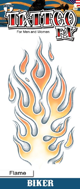 Tattoo Biker Flames