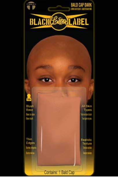 Bald Cap Latex Dark Brown