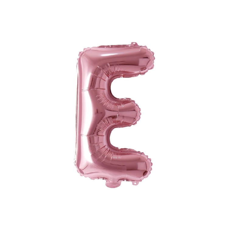 Mini 16" Air-Fill Only Letter Mylar Balloon • Rose Gold E
