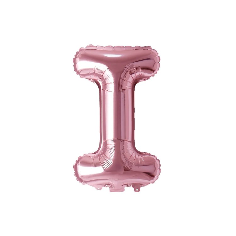 Mini 16" Air-Fill Only Letter Mylar Balloon • Rose Gold I