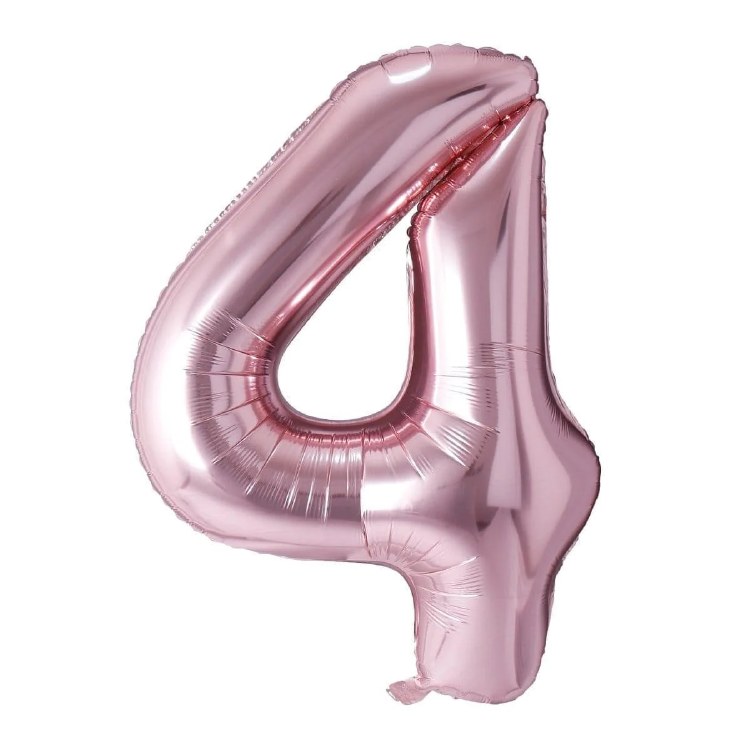 Mini 16" Air-Fill Only Number Mylar Balloon • Rose Gold 4